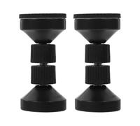 ASAKKURA Butée de Tête de Lit Stabilisateur Anti-tremblement et Eva Filetée Réglable Noir 1 Set pour Canapé et Bibliothèque en Salon