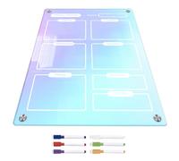 ASAKKURA Calendrier Magnétique Effaçable à Sec Coloré pour Réfrigérateur en Acrylique Surface Lisse, Tableau Planning Semaine pour Organisation Hebdomadaire