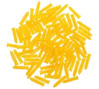 ASAKKURA Chevilles Autoperceuses pour Fixation Sécurisée Jaune en Plastique 100 Pièces Conception Expansible pour Murs en Plâtre et Béton Espaces Bureaux et Commerces