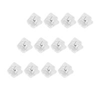ASAKKURA Clips de Fichiers en Plastique Transparent 12pcs pour Bureau et École, Design Multipurpose pour Rangement et Fixation de Documents