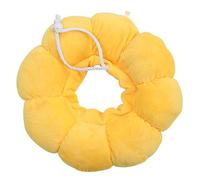 ASAKKURA Collier de Récupération pour Chat en Coton PP Protection Les Démangeaisons et Blessures, Forme Tournesol Jaune, Après Chirurgie ou Blessure