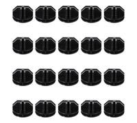 ASAKKURA Connecteurs pour Armoire Modulable en Plastique Abs Noir et Blanc, Lot de 20 Clips Universels pour Organisateur Modulaire, Fixation Sécurisée pour Étagères et Cubes de Rangement,