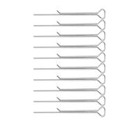 ASAKKURA Dispositif de Centrage de Mèche en Acier Carbone Argenté, 10pcs, Compact et Anti-Flexion pour Création de Bougies DIY Facile et Précise