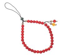 ASAKKURA Dragonne à Perles en Agate pour Téléphone Portable, Charme de Téléphone Élégant, Bracelet Poignet Tressé, Anti-perte, Facile à Installer, Présent pour Femmes