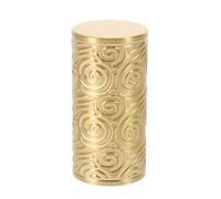 ASAKKURA Embout de Poteau en Laiton Sculpté 30x60 Mm, Chapeau Décoratif pour Rambarde de Terrasse, Capuchon Ornemental de Clôture, Quincaillerie de Rampe de Jardin, Accessoire de Finition