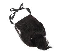 ASAKKURA Extension De Queue De Cheval Bouclée Avec Lien Postiche Naturel Cheveux Synthétiques Accessoire De Coiffure Pour Look Élégant Marron