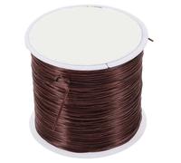 ASAKKURA Fil Élastique Noir 0,6Mm en Silicone pour Extensions de Cheveux, Fil Souple pour Extensions Tressées et Perruques, Usage Professionnel et Amateur, Rouleau Solide