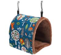 ASAKKURA Hamac Suspendu en Coton Doux et Confortable pour Oiseaux et Perroquets, Lit Chaud et Souple pour Hiver, Nid Cocon pour Cage et Repos Paisible
