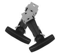 ASAKKURA Loquets de Capot en Caoutchouc et Acier Inoxydable, Poignée T Flexible, Solide et Facile à Installer pour Armoire à Outils et Capot Moteur, Lot de 2 Pièces Noir