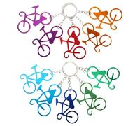 ASAKKURA Lot de 10 Porte-clés en Métal Décapsuleur Portable de Vélo, Résistant la Déformation la Décoloration, Accessoire Pratique pour Fête ou Usage Quotidien Couleur Couleur Aléatoire