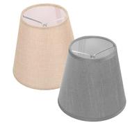 ASAKKURA Lot de 2 Abat-jours en Tissu Polyester Modernes et Élégants, Manchon de Lampe de Remplacement Effet Décoratif pour Hôtel et Bureau