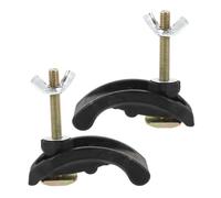 ASAKKURA Lot de 2 Pinces à Plaque de Précision en Plastique Arquées, Dispositif de Serrage Fiable pour Machines à Graver, Accessoires Polyvalents pour Fixation de Plaque de Presse, Usage