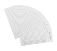 ASAKKURA Lot de 30 Marque-pages Liste de Lecture en Papier Couché Blanc pour Organiser Lectures Suivi Dates Début et Fin, Accessoires Pratiques pour Bibliothèques et Anniversaires