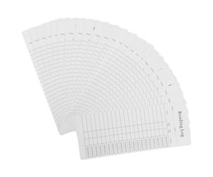 ASAKKURA Lot de 30 Marque-pages Liste de Lecture en Papier Couché Blanc pour Organiser Lectures Suivi Dates Début et Fin, Accessoires Pratiques pour Bibliothèques et Anniversaires