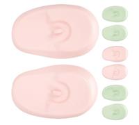 ASAKKURA Lot de 4 Paires de Cache-oreilles en Silicone Étanche, Résistance Haute Température pour Teinture Capillaire, Protège-oreilles Unisexe, Confort Doux, Usage Salon et Maison,