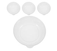 ASAKKURA Lot de 4 Plateaux de Pesée en Plastique pour Balance Numérique Cuisine Grosse Capacité, Faciles à Nettoyer, pour Préparation des Repas et Recettes