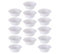 ASAKKURA Lot de 50 Bols Jetables en Papier Blanc à Peindre pour Garçon et Filles, Portable Activités DIY et Peinture Créative