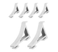 ASAKKURA Lot de 8 Crochets de Fixation en Aluminium pour Support D'étagère de Réfrigérateur, Solide et Résistants la Déformation, pour Congélateur