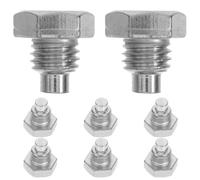 ASAKKURA Lot de 8 Vis en Fer Argentées 12x1,75mm pour Fixation Stable Poignée de Cric Horizontal, Accessoires de Réparation pour Usage Industriel