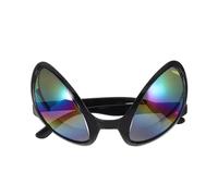 ASAKKURA Lunettes de Soleil Branches Réglables, Accessoires Uniques pour Adultes Rigolotes Extraterrestres en Abs pour Fête D'halloween et Soirées Déguisées