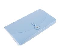 ASAKKURA Organisateur de Porte-reçus à 13 Compartiments Pochette à Documents Multicouche en Plastique Bleu, Mini Trieur Accordéon A6 pour Bureau et Rangement