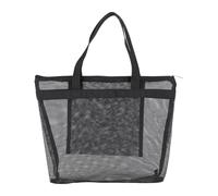 ASAKKURA Paquet Filet Noir en Polyester, Grosse Ouverture, Paquet de Toilette Polyvalent pour Salle de Sport et Voyage