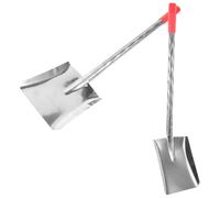 ASAKKURA Pelle à Cendres pour Cheminée Manche Long en Fer et Plastique, Légère et Robuste, pour Nettoyage du Charbon Cuisine, Lot de 2 Pièces