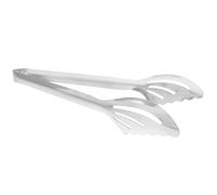 ASAKKURA Pince à Barbecue en Acier Inoxydable Argenté, Pince Alimentaire Anti-brûlure pour Cuisson et Grillades, pour Pâtes Cuisine Four