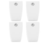 ASAKKURA Pinces de Séparation de Bureau en Plastique Abs Blanc, Réglables et Polyvalentes pour Cloisons en Bois et Verre, Lot de 4 Pièces pour Bureau ou Domicile