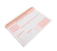 ASAKKURA Planificateur Hebdomadaire en Papier et Fer avec Reliure Spirale Double Agenda de Travail Suivi des Heures et Journal Alimentaire pour Bureau et École