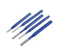 ASAKKURA Poinçons à Goupille 5 Pièces en Acier Chrome Vanadium Bleu, Outil Robuste pour Mécanicien, Réduit Éclats et Champignons, pour Travail du Bois