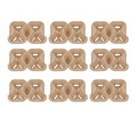 ASAKKURA Porte-gobelet Jetable en Carton Kraft 20 Pièces Support pour 4 Tasses à Café Chaudes, Résistant la Pression et Absorbant les Chocs, pour Emporter et Utilisation en Restauration