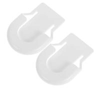 ASAKKURA Porte-stéthoscope en Plastique Blanc 2pcs pour Infirmières et Médecins, Design Polyvalent et Ergonomique, Accessoire Pratique pour Stéthoscope