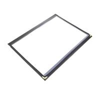 ASAKKURA Protège-menu Noir en Pvc et Pu Pliable pour Bar et Café, Dossier de Menu Pratique pour Rangement et Protection des Cartes Menu A4