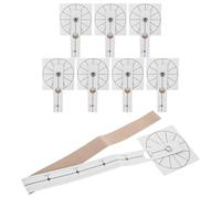 ASAKKURA Règle Graduée et Horloge Murale pour - en Papier Blanc 8pcs, Mesure Précise Installation Simplifiée pour Bricolage Horloge Murale