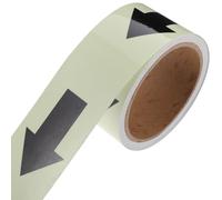 ASAKKURA Ruban Adhésif Phosphorescent Lumineux en Pvc Adhérence et Haute Visibilité pour Centres Commerciaux et Hôpitaux, 1 Rouleau de Ruban Indicateur de Direction