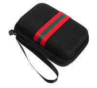 ASAKKURA Sacoche de Rangement Noire pour Glucomètres et Petits Appareils Médicaux, Étui Compact et Rembourré de Protection, Organisateur Portable pour Accessoires de Soins du Diabète,