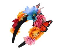 ASAKKURA Serre-tête Floral Avec Papillonnage Accessoire De Cheveux Pour Femmes Couronne De Fête De Jardin Bandeau De Conte De Fées