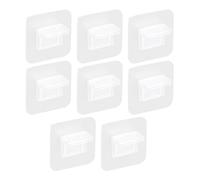 ASAKKURA Support de Couche de Plaque sans Perçage 8pcs en Ps Structure Robuste et Installation Simple pour Bureaux et Salles à Manger