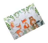 ASAKKURA Toile de Fond Photographique Animaux Forêt en Vinyle Solide Motif Époustouflant pour Décoration Murale de Chambre et Porche
