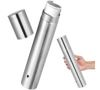 ASAKKURA Tube de Rangement en Acier Inoxydable pour Documents et Certificats, Grand Format 30 Cm, Pochette de Protection pour Certificat de Naissance, Porte-documents Portable pour Usage