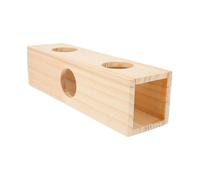 ASAKKURA Tunnel en Bois Naturel pour Hamster et Petits Rongeurs, Labyrinthe de Jeu 3D Solide, D’activité Amusant pour Cage, Stimule L’Exercice Découverte des Animaux de Compagnie