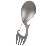 ASAKKURA Ustensile de Camping Portable en Titane, Spork Multifonction Fourchette, Cuillère et Ouvre-bouteilles, Léger et Non Corrosif pour Pique-niques et Activités en Plein Air