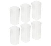 ASAKKURA Verres Carrés à Eau 250 Ml Lot de 6 en Verre Borosilicate Résistant pour Dîners Chic et Usage Quotidien