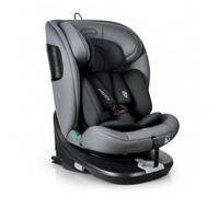 Asalvo AUSTEN Lot de 2 sièges auto avec Isofix 40-150 cm - Âge : de la naissance à 12 ans - I-size - Face amarche jusqu'à 105 cm, 4 ans environ, gris