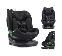 Asalvo AUSTEN Lot de 3 sièges auto i-Size (40-150 cm), pivotant à 360° avec inclinaison, contre-route et sens de la marche, avec Isofix et Top Tether, noir