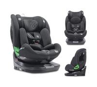 Asalvo AUSTEN Lot de 3 sièges auto i-Size (40-150 cm), pivotant à 360° avec inclinaison, contre-route et sens de la marche, avec Isofix et Top Tether, gris