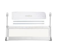 Asalvo Barrière de lit 150 cm Argenté pour enfants