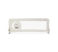 Asalvo Barrière de Lit 2 en 1 150 cm, Compatible Lit Gigogne et Standard, Abattable avec Sangles Réglables, Tissu Lavable, Sac de Transport Inclus, Chouette Beige