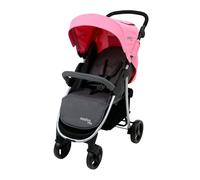 Asalvo Poussette pour Bébé, Poussette de Ville avec Dossier Réglable, Harnais 5 Points, SPF50+, Capote avec Fenêtre, Maniable et Sécurité Maximale, jusqu'à 24 kg, Rose